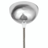 Halvkugleformet roset i metal, Ø 100 mm — Krom