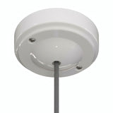 Minimalistisk roset i porcelæn, Ø 100 mm — Hvid