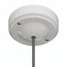 Minimalistisk roset i porcelæn, Ø 100 mm — Hvid