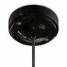 Minimalistisk roset i porcelæn, Ø 100 mm — Sort