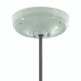 Roset i porcelæn med monteringssæt, Ø 105 mm — Salviegrøn