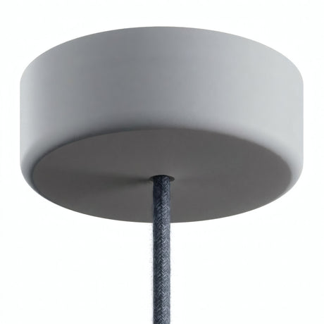 Roset i silikone til udendørs brug IP65, Ø 125 mm — Gletsjergrå