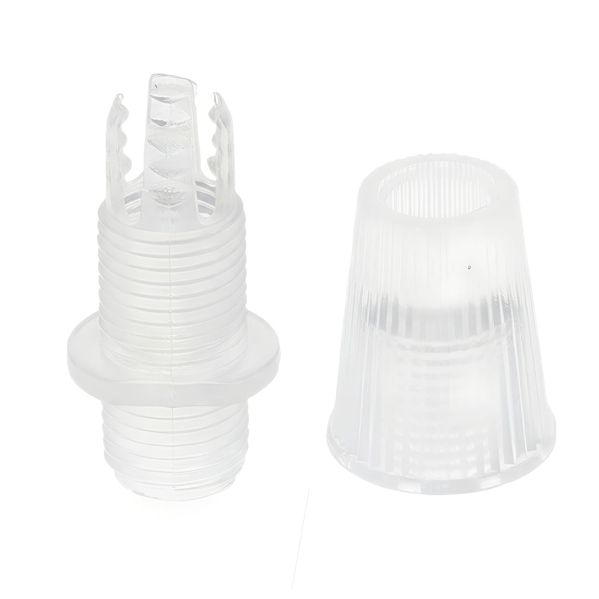 Konisk aflastning til stofledning — Transparent