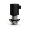 Cylindrisk aflastning i metal M10x1, møtrik og spændskive — Sort