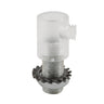 Cylindrisk aflastning i plast, gevindrør M10x1 — Transparent