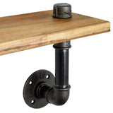 Kit étagères faible profondeur - mural ou sur pied - sur-mesure - support de tablette en raccords de plomberie