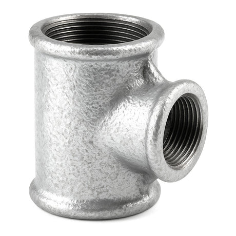 Té réduit plomberie galvanisé taraudé