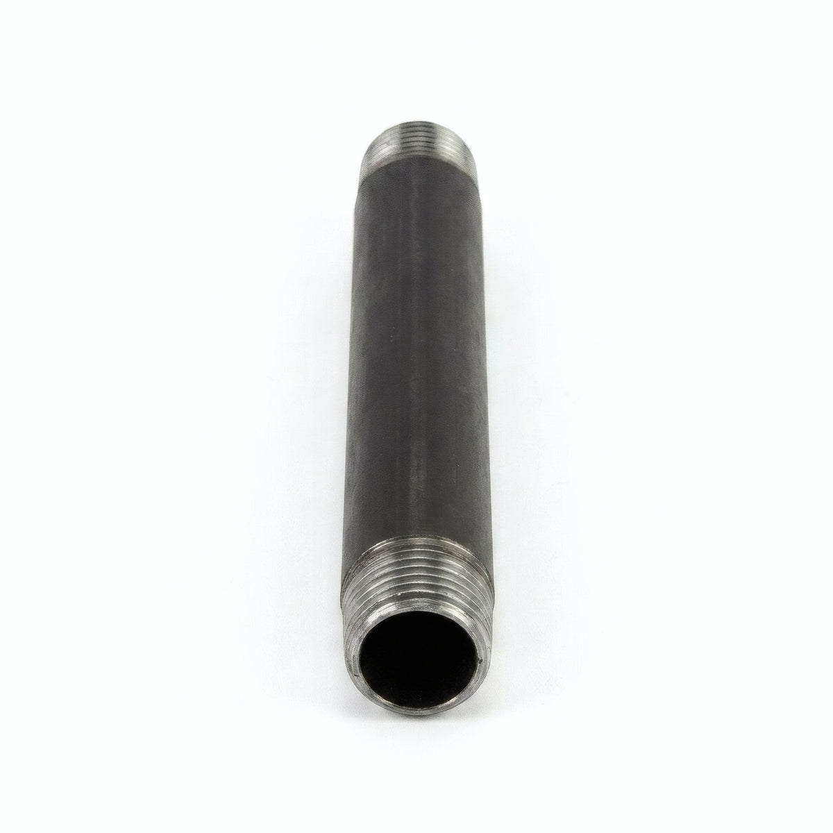 Tube 1/2'' - 15x21mm acier noir - fileté - photo produit fond blanc 3