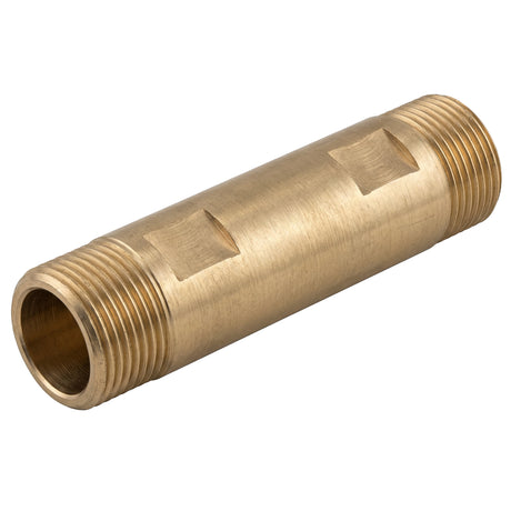 Tube d'attente mâle-mâle pour compteur d'eau en laiton CW617N BSP - vue isométrique 3/4