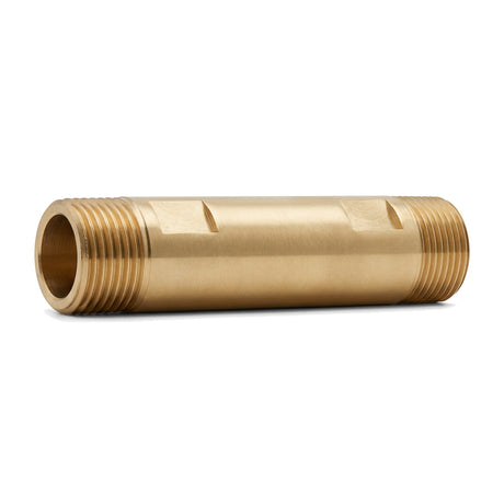Tube d'attente mâle-mâle pour compteur d'eau en laiton CW617N BSP - vue de face