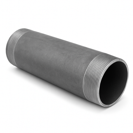 bobine acier filetée noire 4 pouces