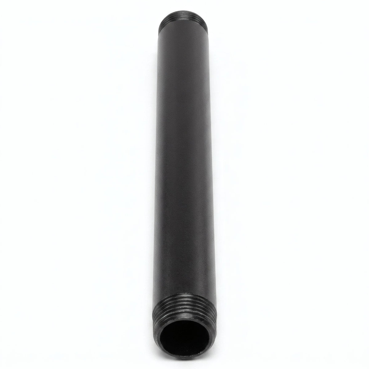 Tubes filetés - déco – peinture noire - photo produit fond blanc 2