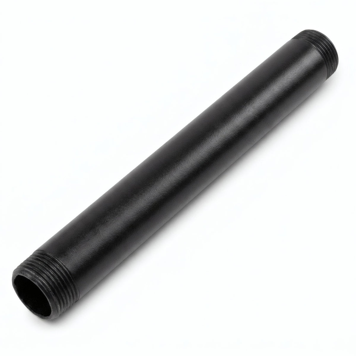 Tubes filetés - déco – peinture noire - photo produit fond blanc 7