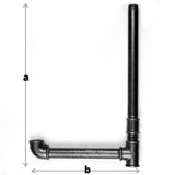 Kit montants étagères plomberie sur-mesure - schéma dimensions du montage - vue 8