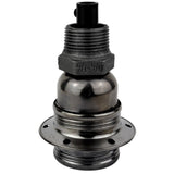 kit douille E27 noire sur raccord fonte 3/4''