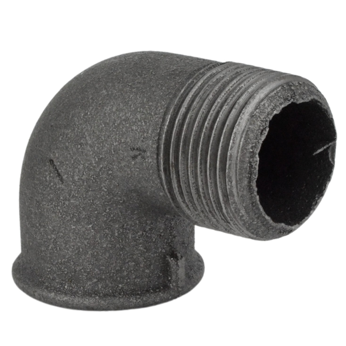 Coude petit rayon 90° M/F fonte noire - raccord coudé mâle-femelle en fonte