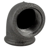 Coude petit rayon 90° F/F fonte noire - raccord coudé en fonte pour plomberie - vue 4