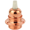 Kobber E27-fatning til lampe