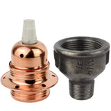kit douille métal cuivre brillant E27