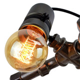 Lampe "Le Skateur" - détail tête de la lampe skateur