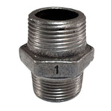Mamelon Droite/Gauche MM fonte noire filetage 1" Ø34 sur filets 