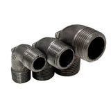 Raccord coude fonte noire 90° Mal/Mal