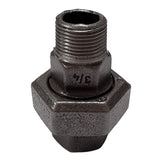 Raccord fonte noire union conique Mal/Fem