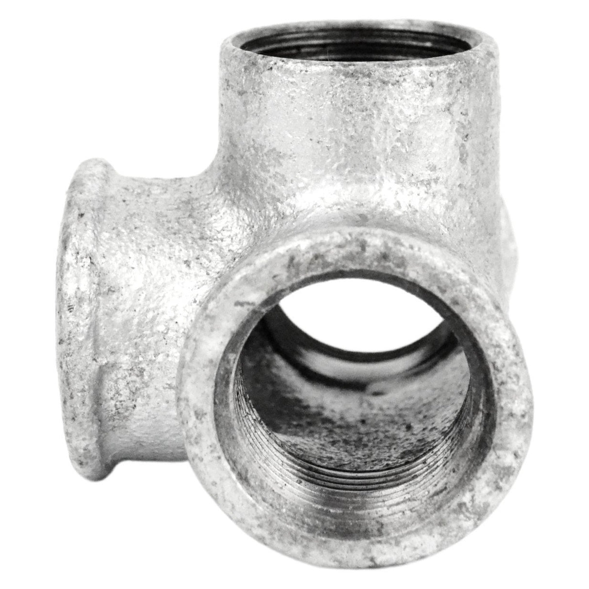Distributeur T / Té - 4 voies - fonte galvanisée - raccord distributeur en fonte pour plomberie