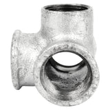 Distributeur T / Té - 4 voies - fonte galvanisée - raccord distributeur en fonte pour plomberie
