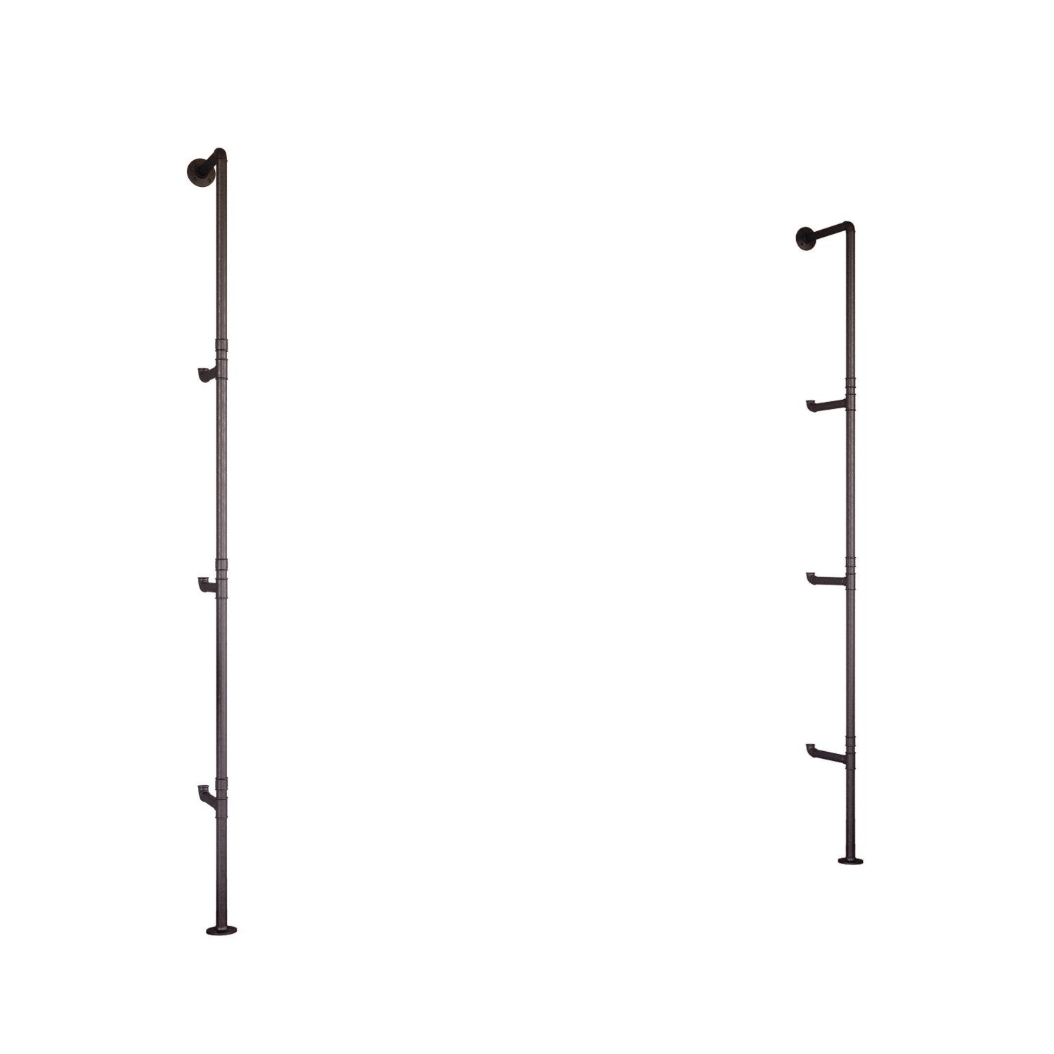 Kit montants étagères plomberie sur-mesure - structure en tuyaux et raccords de plomberie - vue 4