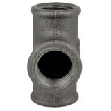 Té / T égal femelle fonte noire - raccord en té pour plomberie et déco industrielle - vue 3