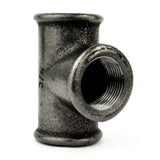raccord T acier noir